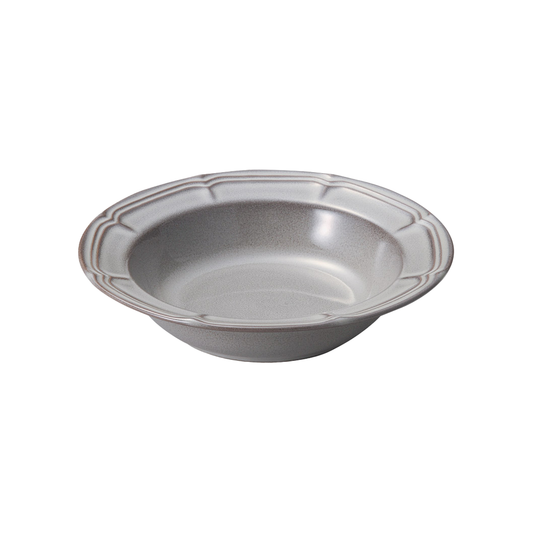 ラフィネ  ストームグレー 21.5cm リムスープボウル