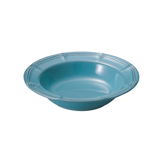 ラフィネ  アンティークブルー 21.5cm リムスープボウル