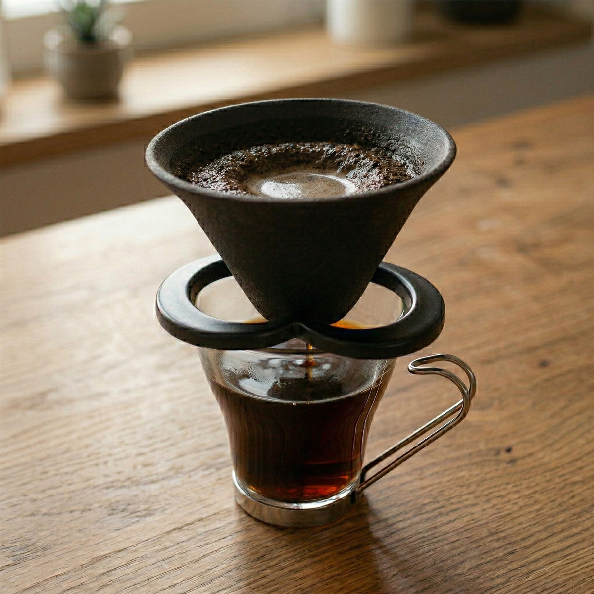 HERFEE ハット Black】カフェハット コーヒー セラミックフィルター ペーパーレス