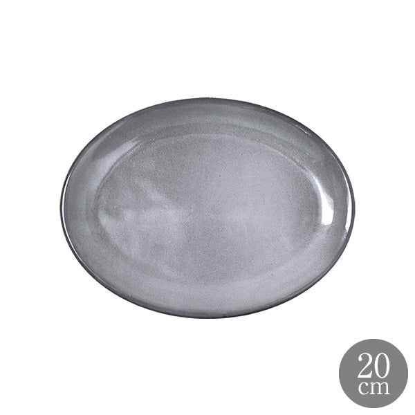 ANFORA デナリグレイ20cmオーバルプレート