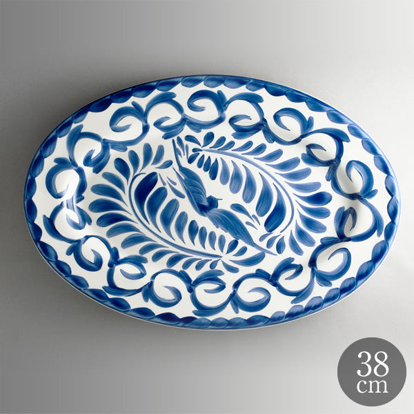 ANFORA プエブラ38cmオーバルプレート