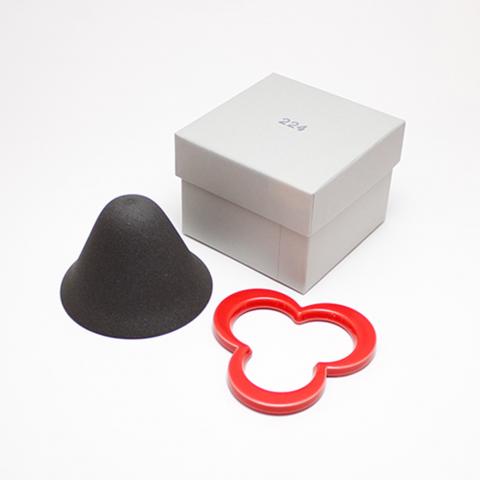 カフェハット コーヒー セラミックフィルター ペーパーレス ドリッパー 赤 Coffee hat red 肥前吉田焼