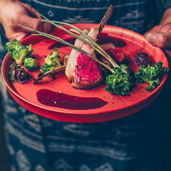 Glad ラウンドプレート 14cm ディープレッド  皿