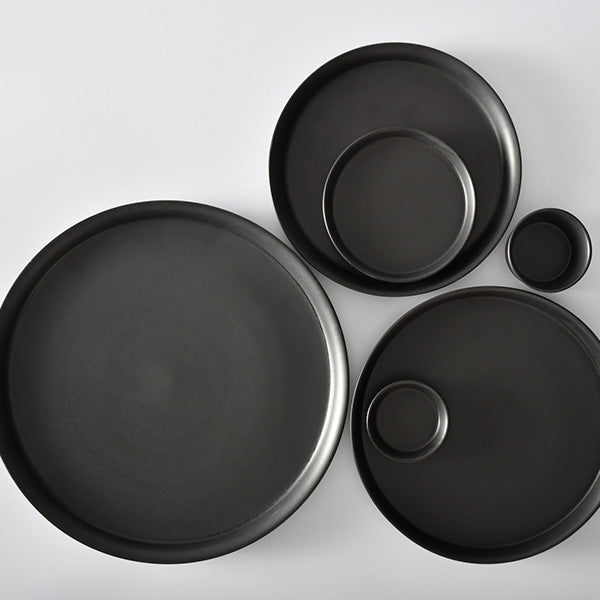 Glad ラウンドプレート 14cm マットブラック  皿