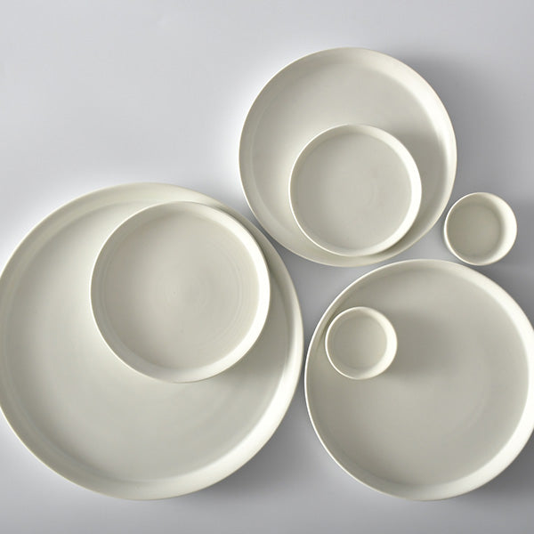 Glad ラウンドプレート 20cm マットホワイト 皿