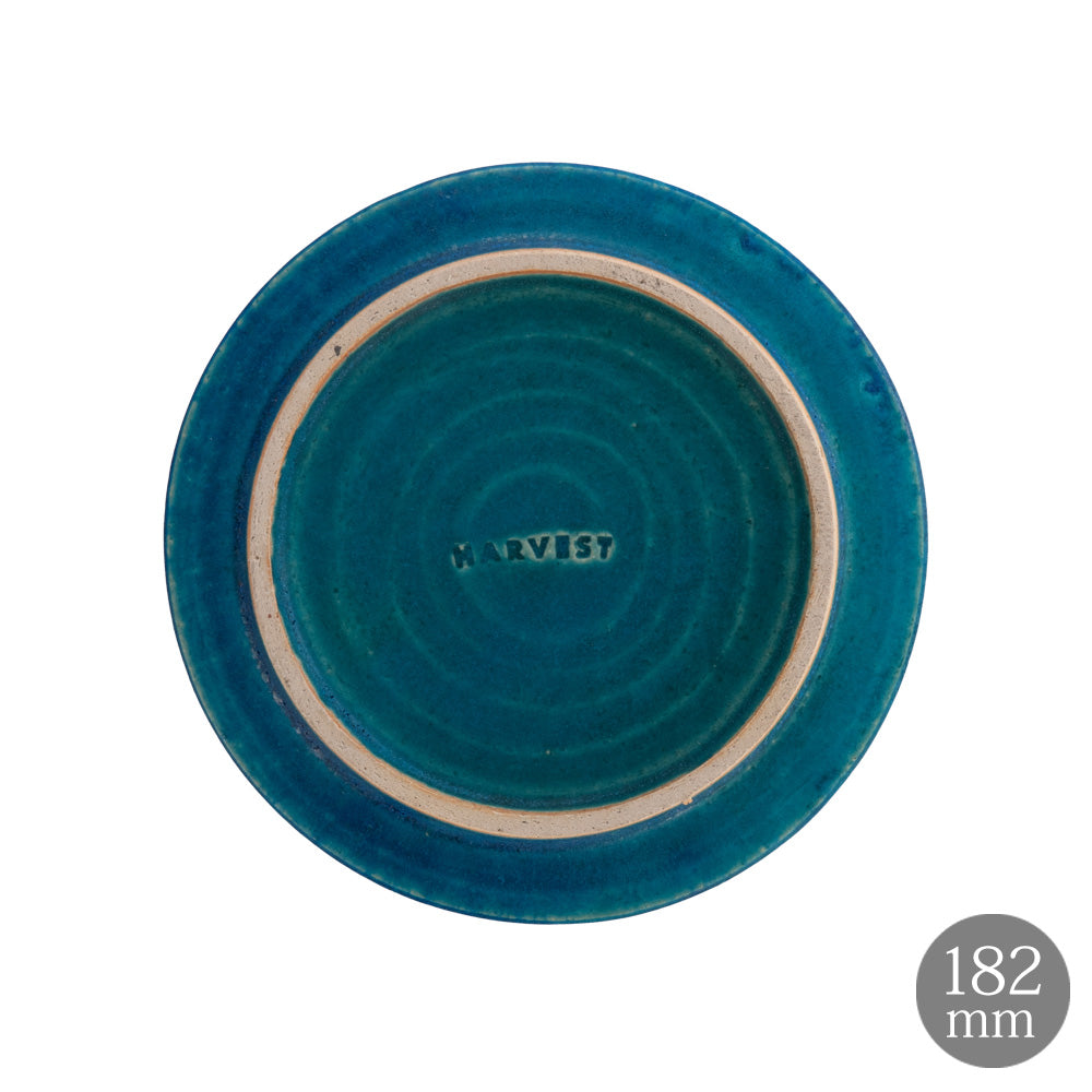 HARVEST BLUE VELVET ブルーベルベット 18cm 信楽焼 フラットプレート