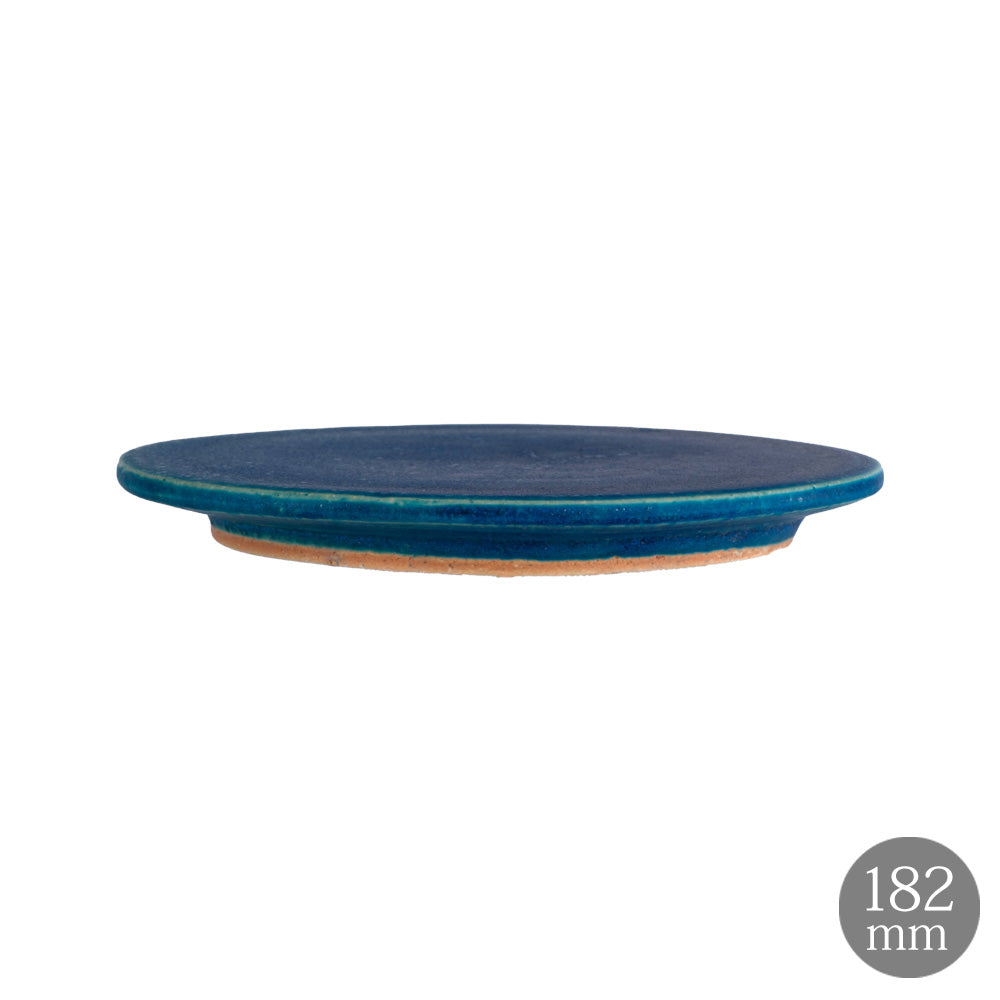 HARVEST BLUE VELVET ブルーベルベット 18cm 信楽焼 フラットプレート