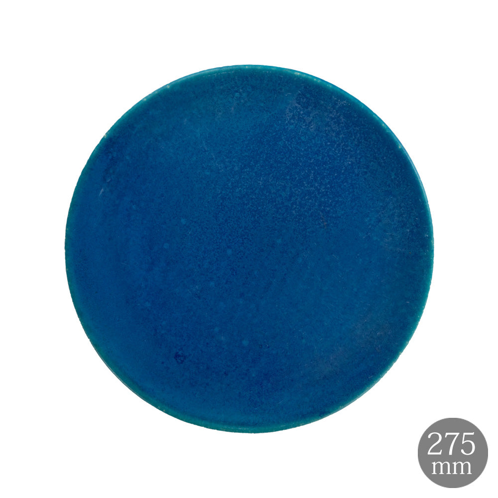 HARVEST BLUE VELVET ブルーベルベット フラットプレート 信楽焼 皿 27.5cm