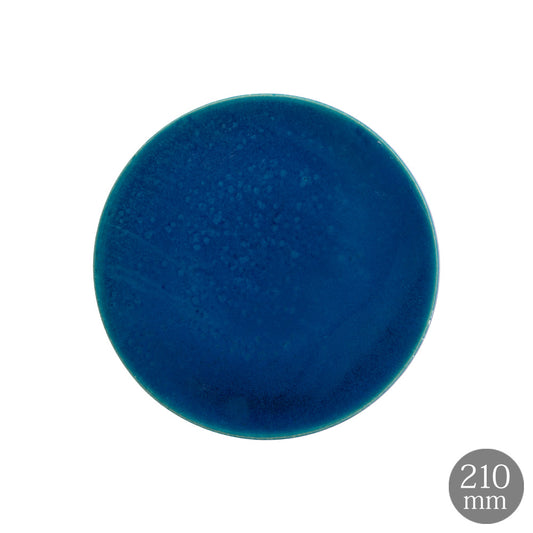 HARVEST BLUE VELVET ブルーベルベット フラットプレート 信楽焼 皿 21cm