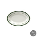 Tuxton Green Bay 24cm オーバルプレート グリーンベイ