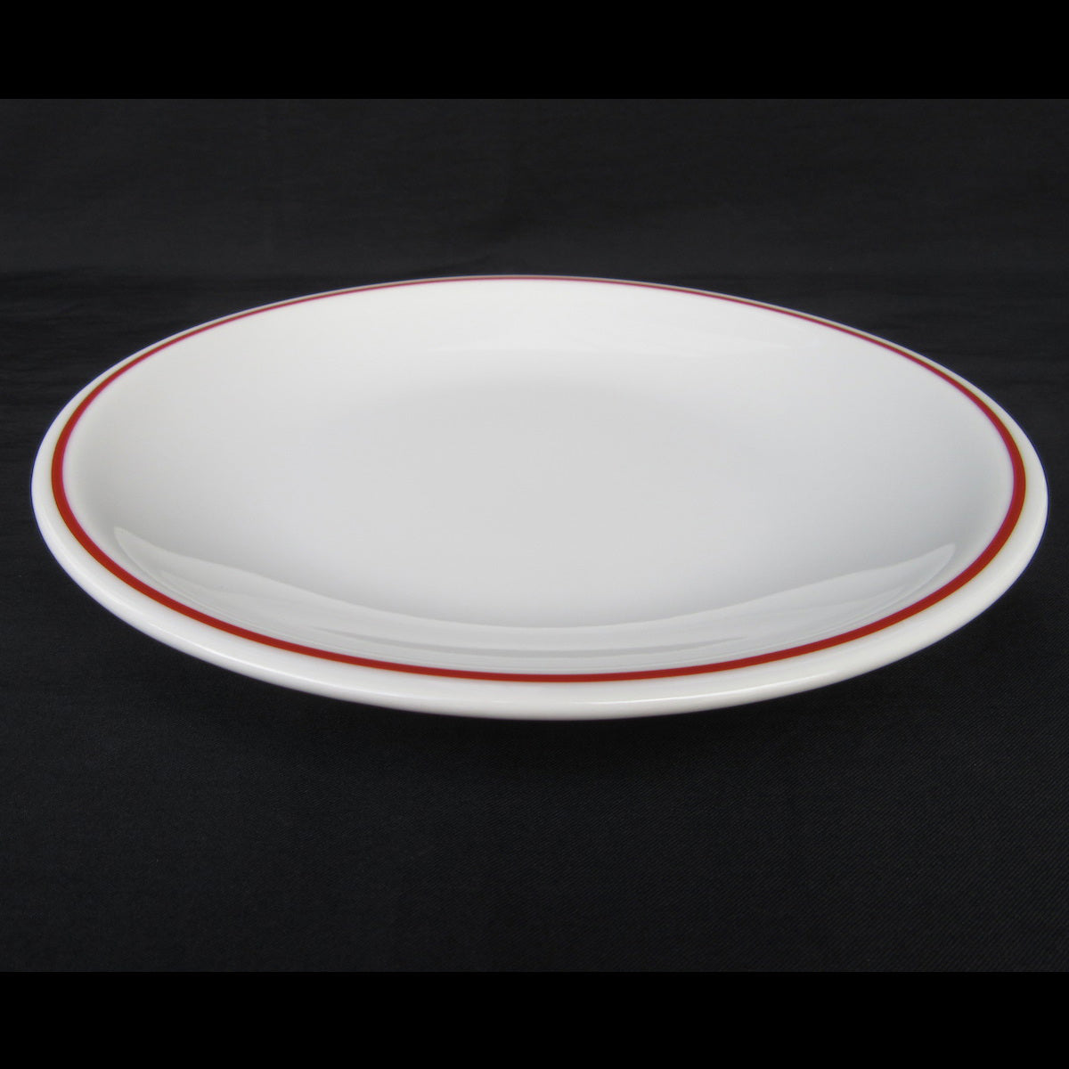 <独占販売> Saturnia(サタルニア) ミラノロッソ レッド ライン ディナー プレート 24cm