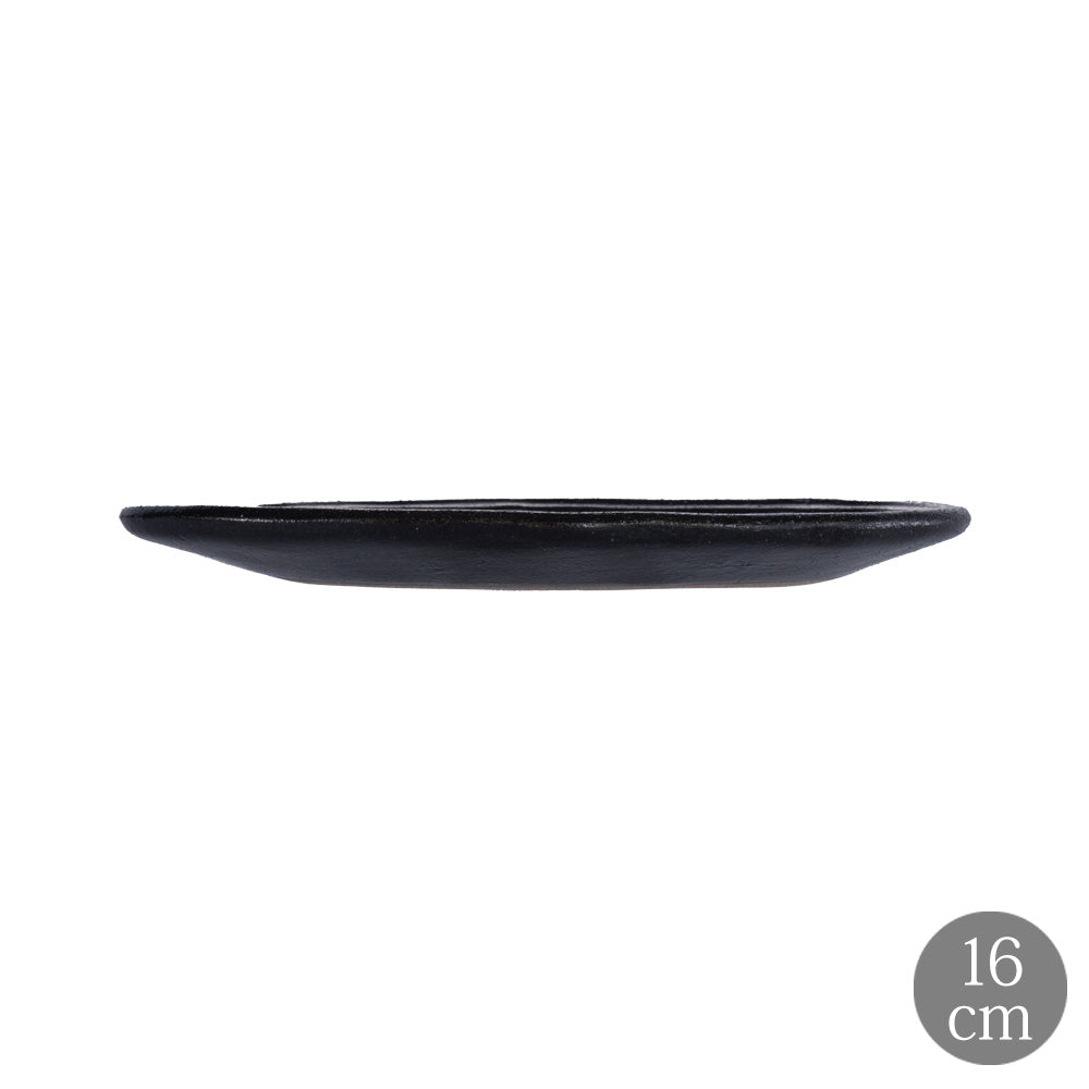LA MOISSON ラ・モワッソン ビストロ マットブラック 16cm オーバルプレート