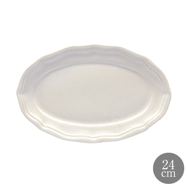 LA MOISSON ラ・モワッソン ビストロ ホワイト 24cm オーバルプレート