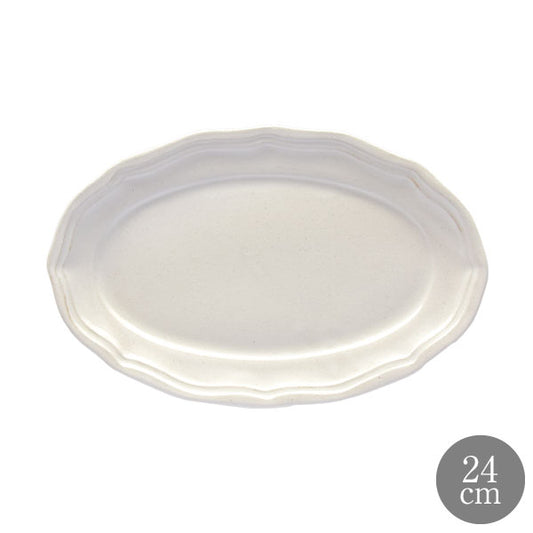 LA MOISSON ラ・モワッソン ビストロ ホワイト 24cm オーバルプレート