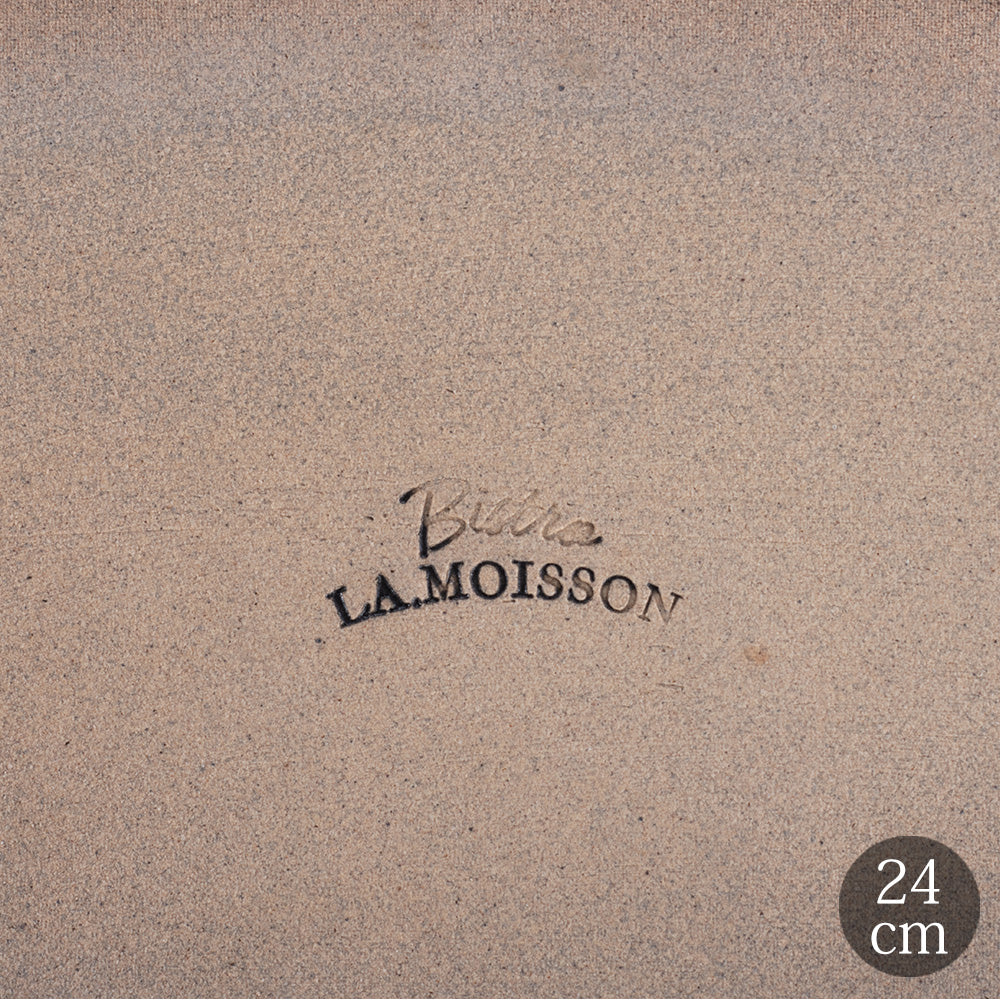 LA MOISSON ラ・モワッソン ビストロ マットブラック 24cm オーバルプレート