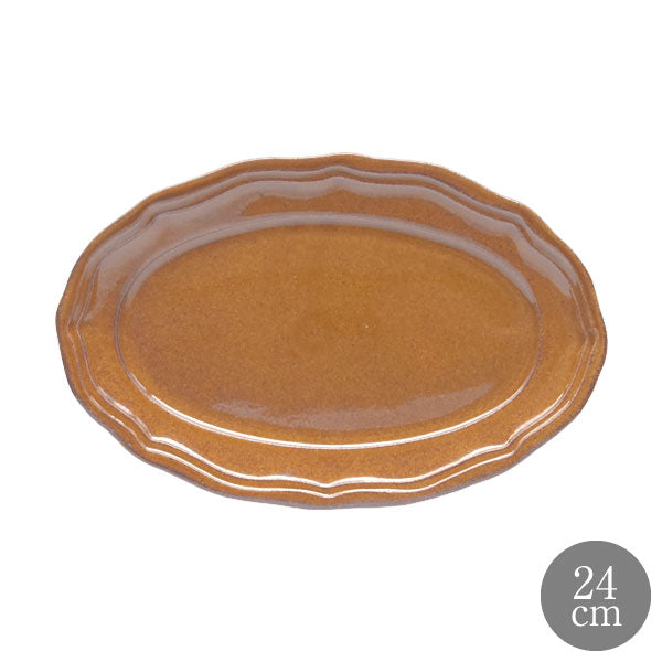 LA MOISSON ラ・モワッソン ビストロ アンバー 24cm オーバルプレート