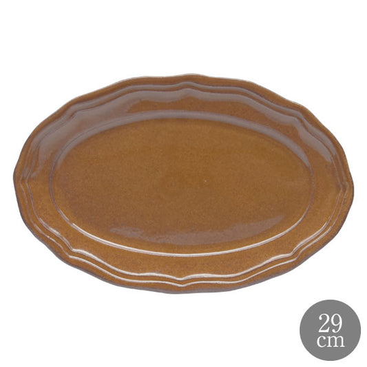 LA MOISSON ラ・モワッソン ビストロ アンバー 29cm オーバルプレート