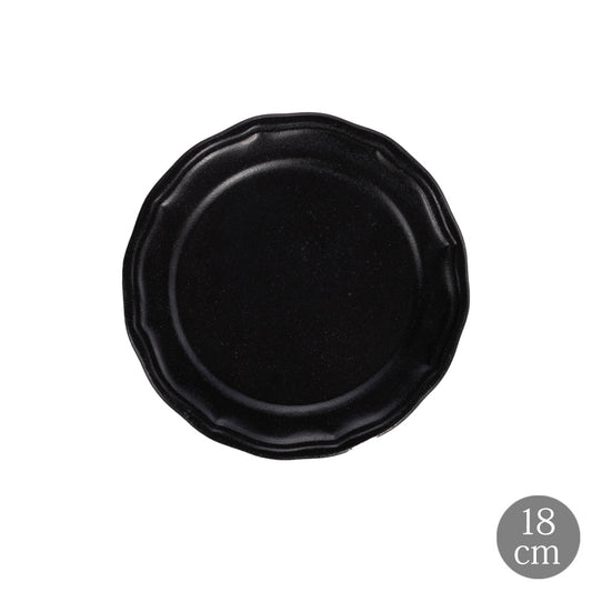 LA MOISSON ラ・モワッソン ビストロ マットブラック 18cm ブレッドプレート
