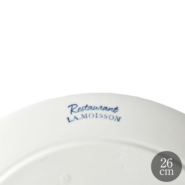 LA MOISSON ラ・モワッソン レストラン 26cm ラウンドプレート