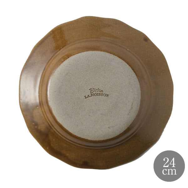 LA MOISSON ラ・モワッソン ビストロ アンバー 24cm ディーププレート ※カトラリーは含みません