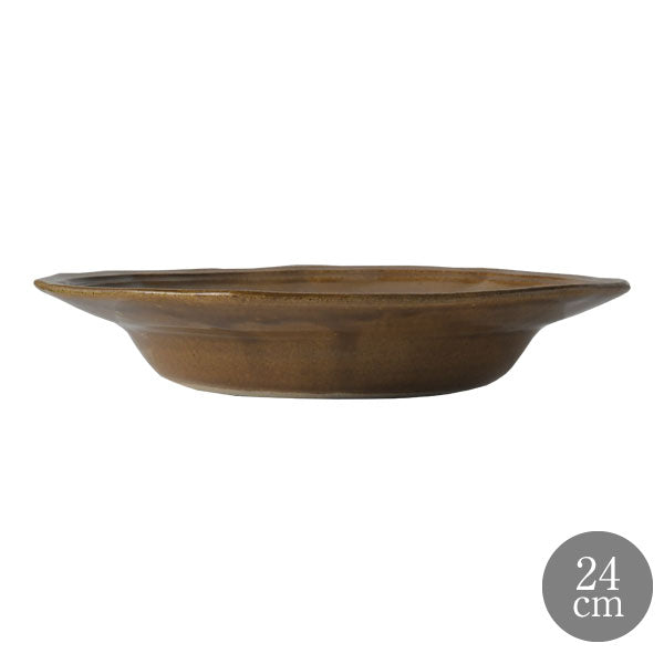 LA MOISSON ラ・モワッソン ビストロ アンバー 24cm ディーププレート ※カトラリーは含みません