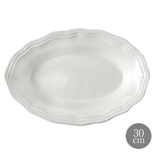 LA MOISSON ラ・モワッソン ビストロ ホワイト オーバル ディーププレート ※カトラリーは含みません