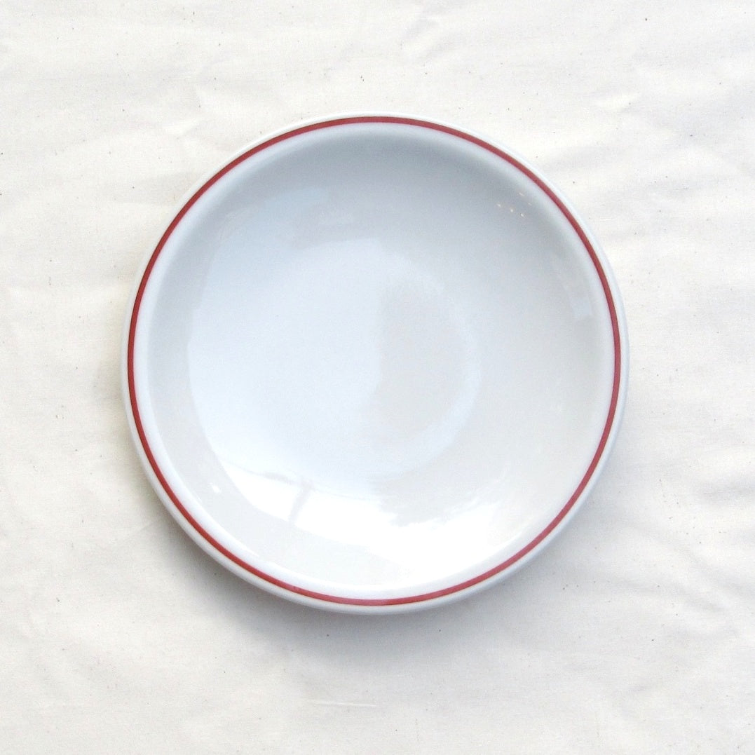 <独占販売> Saturnia(サタルニア) ミラノロッソ レッド ライン デザート プレート 20cm 食器