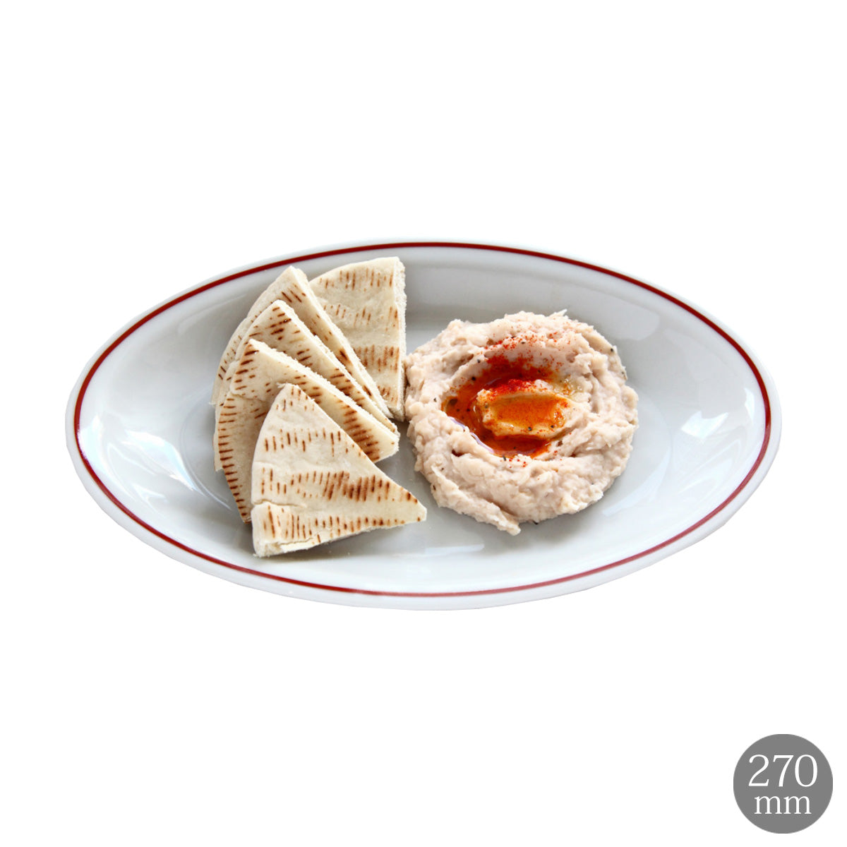 【次回生産分限定予約】独占販売 Saturnia(サタルニア) Milano Rosso ミラノロッソ レッド ライン オーバルプレート27cm