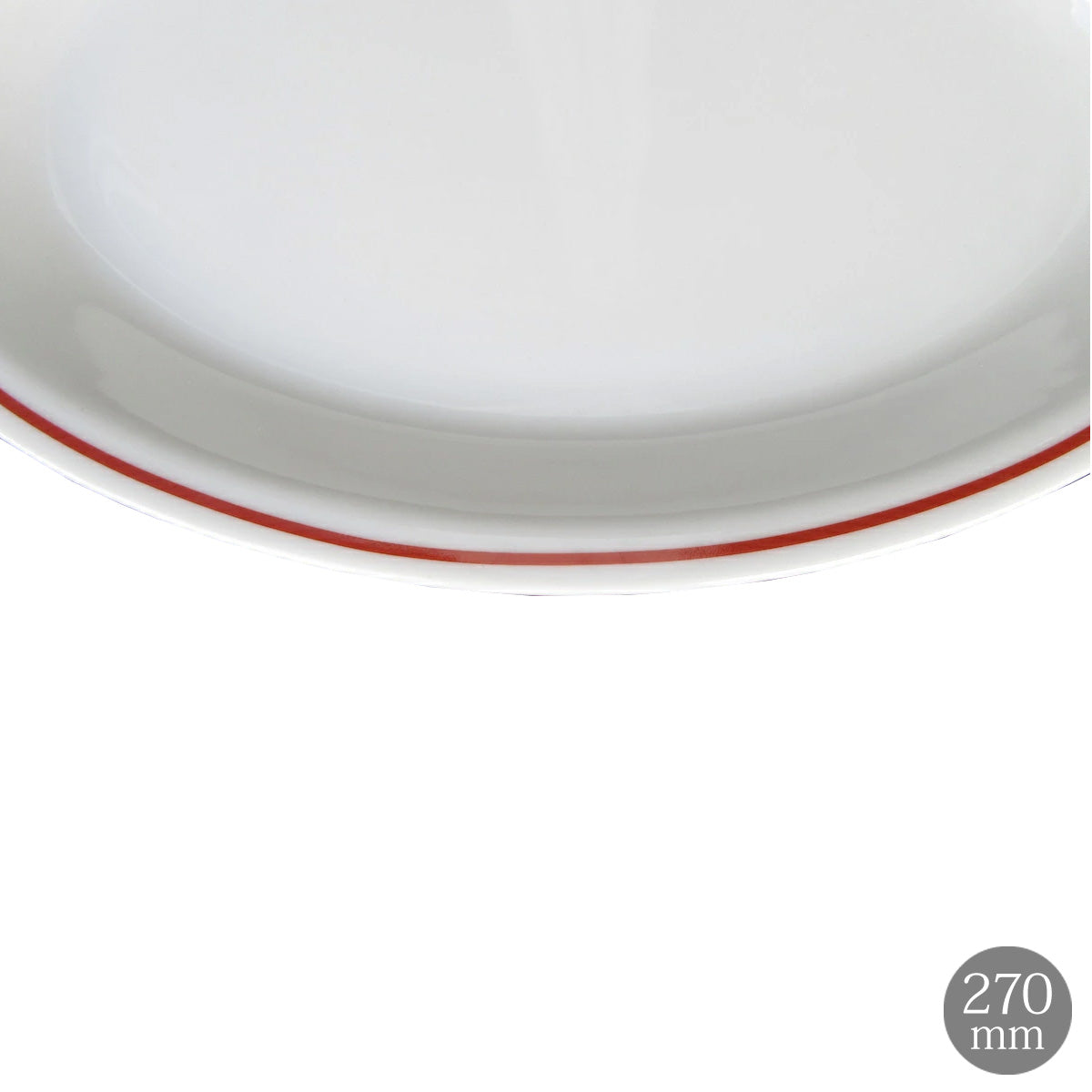 <独占販売> Saturnia(サタルニア) Milano Rosso ミラノロッソ レッド ライン オーバルプレート27cm