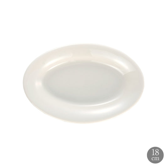 TUXTON タクストン Eggshell 18cmオーバルプレート