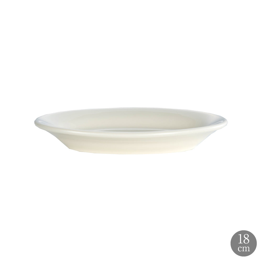 TUXTON タクストン Eggshell 18cmオーバルプレート