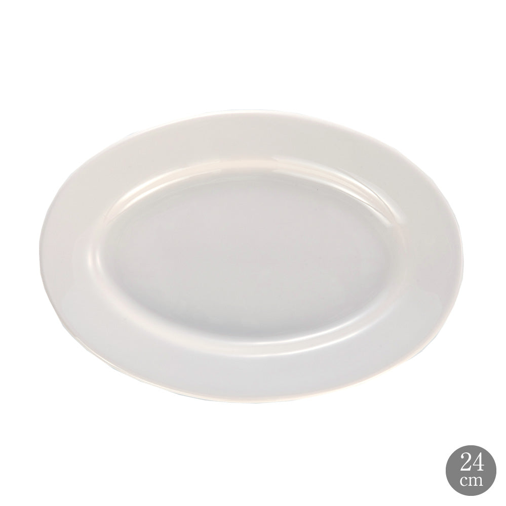 Tuxton Eggshell オーバルプレート 24cm*