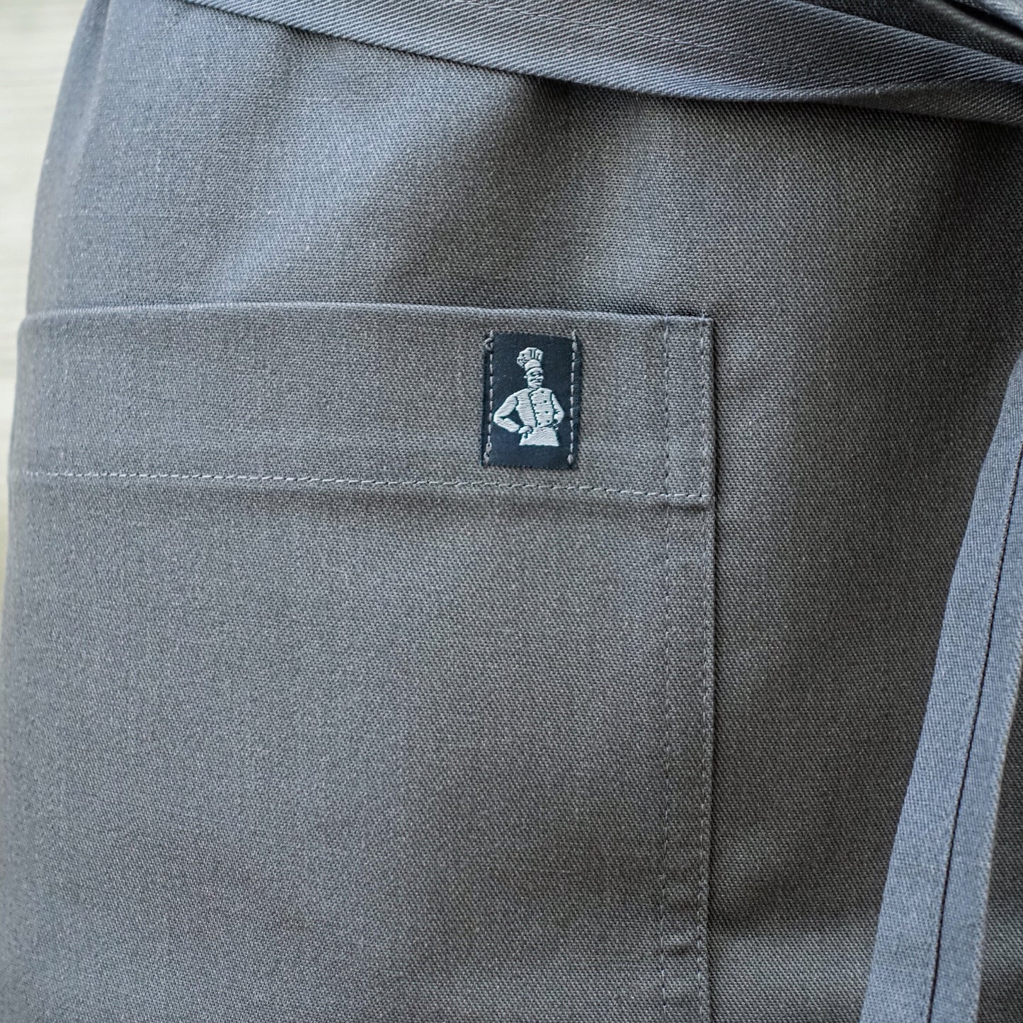 El transwaal／エル・トランスバル エプロン プレーン Long 【グレー】