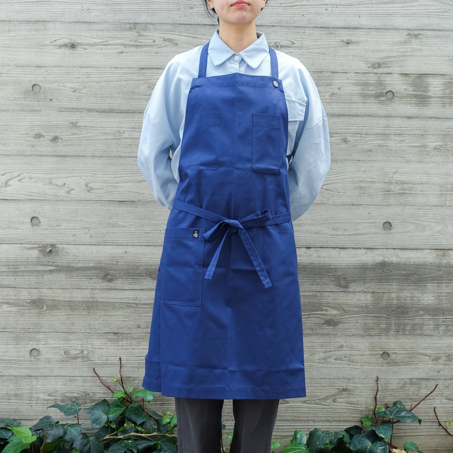 El transwaal／エル・トランスバル エプロン プレーン Short【ブルー】