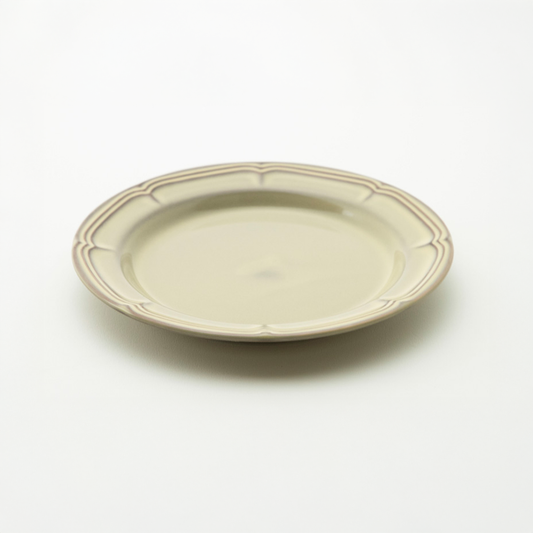 ラフィネ  シナモンベージュ 17.5cmリムプレート