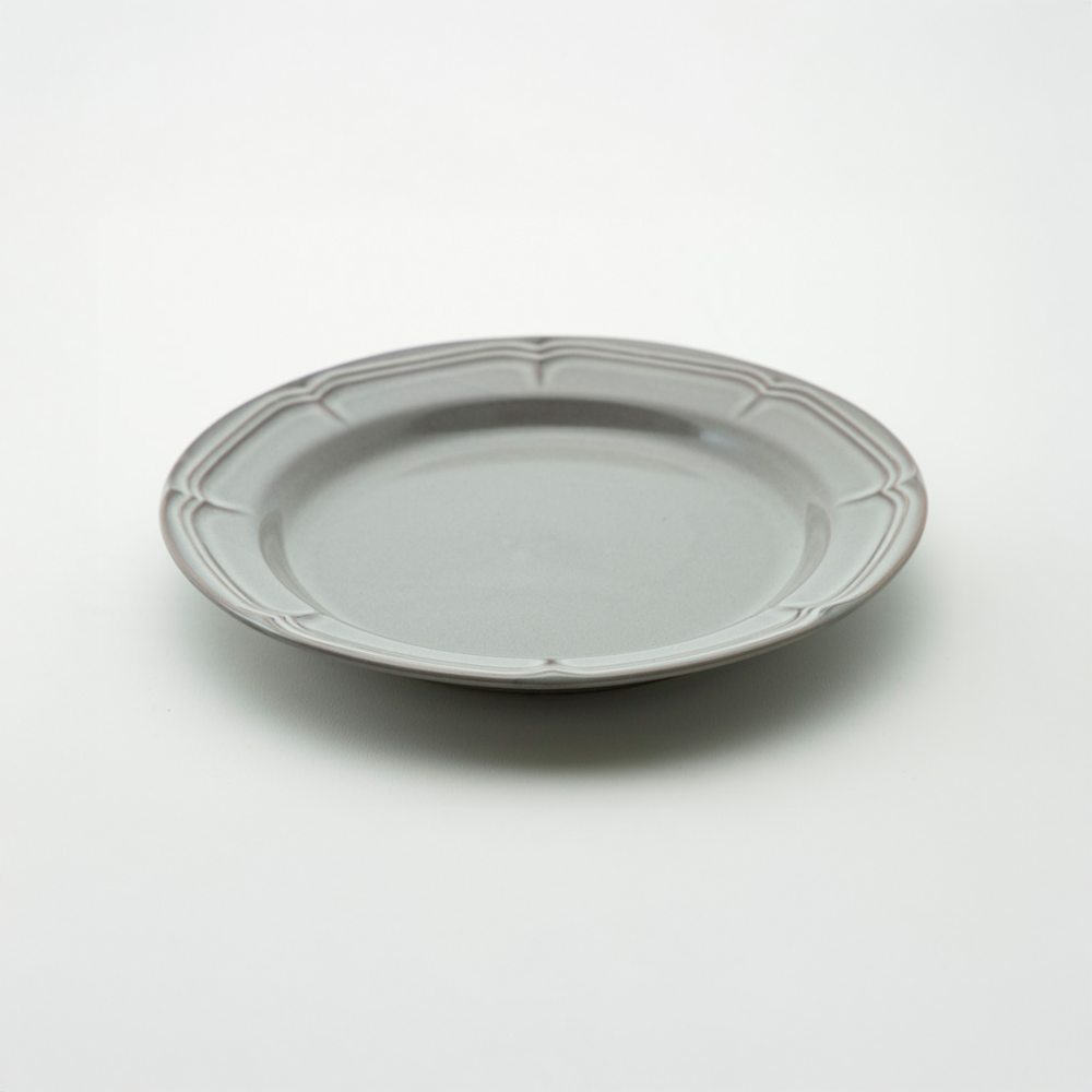 ラフィネ  ストームグレー 23.5cm リムプレート