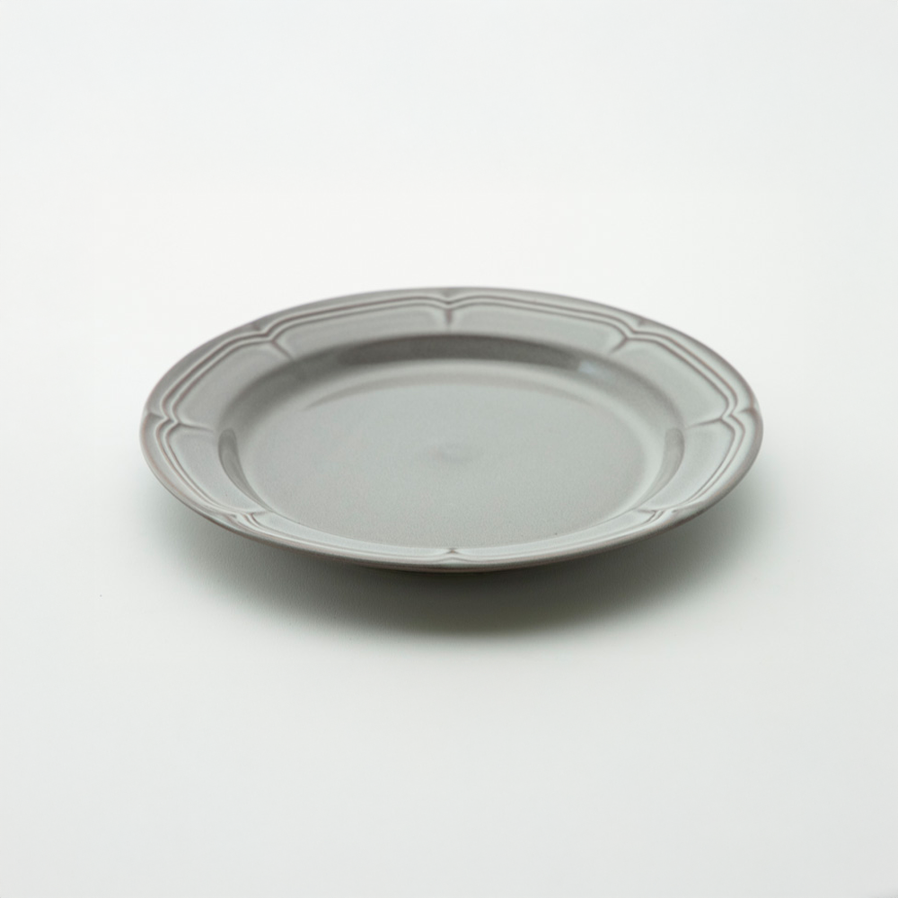 ラフィネ  ストームグレー 21.5cmリムプレート