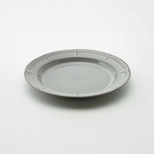 ラフィネ  ストームグレー 21.5cmリムプレート