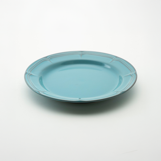 ラフィネ  アンティークブルー 23.5cm リムプレート