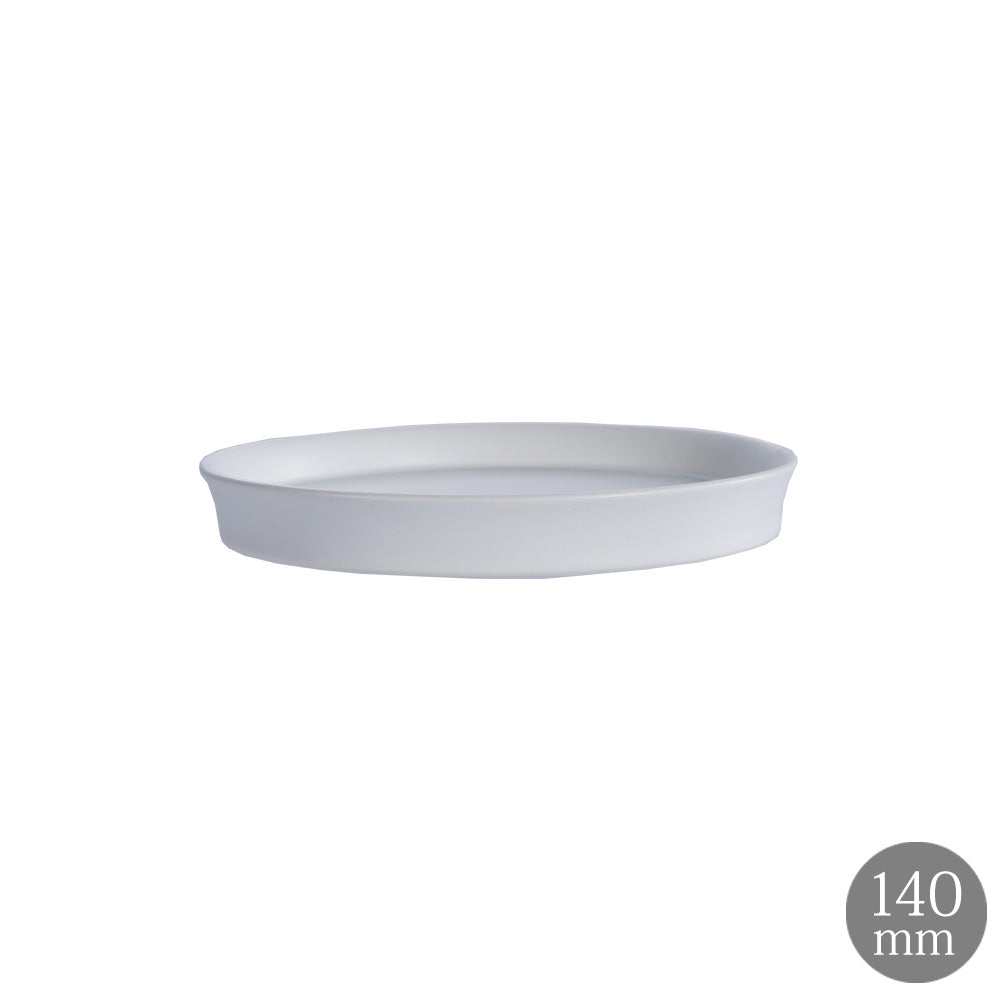 Glad ラウンドプレート 14cm マットホワイト  皿