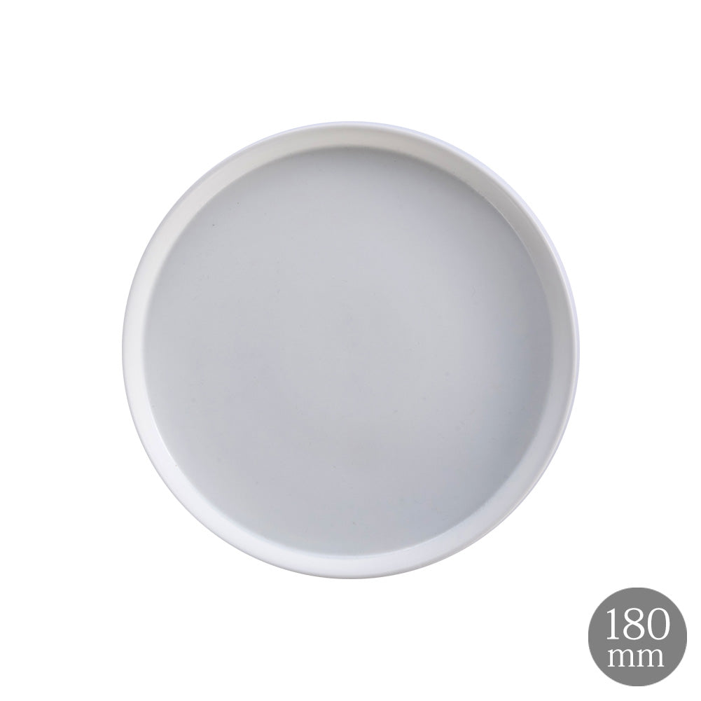 Glad ラウンドプレート 18cm マットホワイト  皿