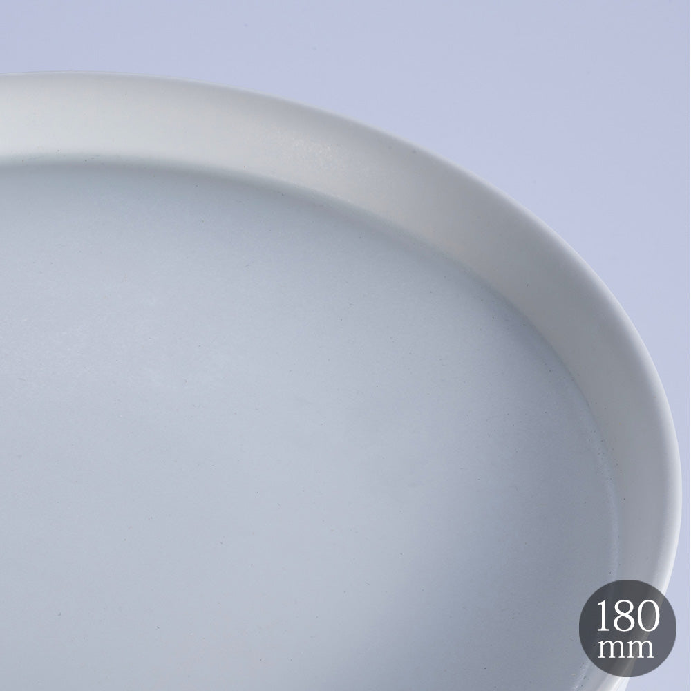 Glad ラウンドプレート 18cm マットホワイト  皿