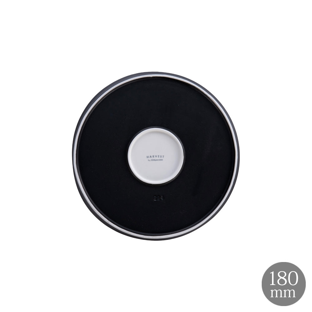 Glad ラウンドプレート 18cm マットブラック  皿