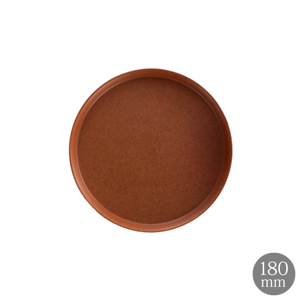 Glad ラウンドプレート 18cm ライトブラウン  皿