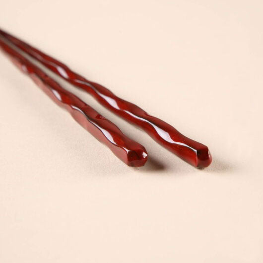漆彫部　赤　21.5cm