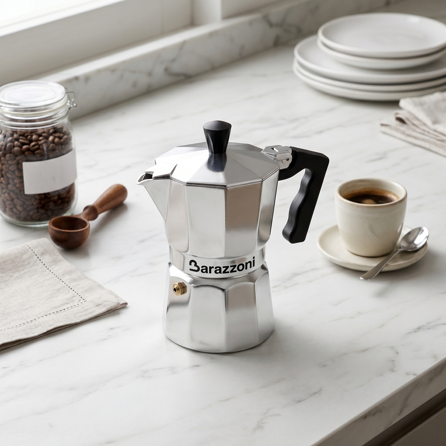 Barazzoni バラゾーニ La CAFFETTIERA 直火式 エスプレッソメーカー 3カップ用