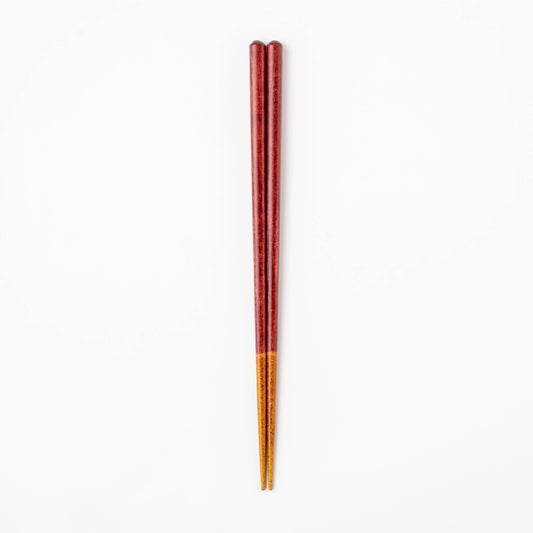 草木染の箸　赤　23cm