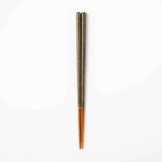 草木染の箸　黄緑　23cm