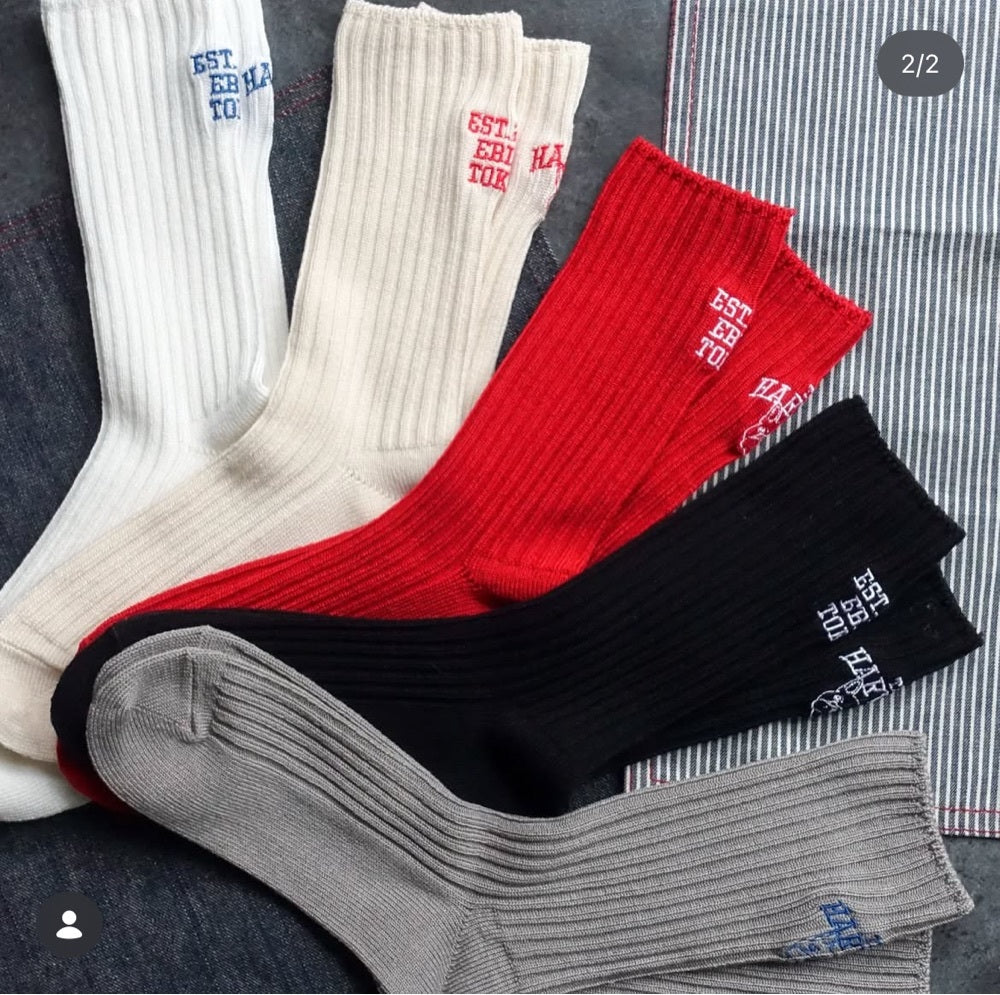 【再販・数量限定】靴下屋 | Tabio × HARVEST カレッジソックス