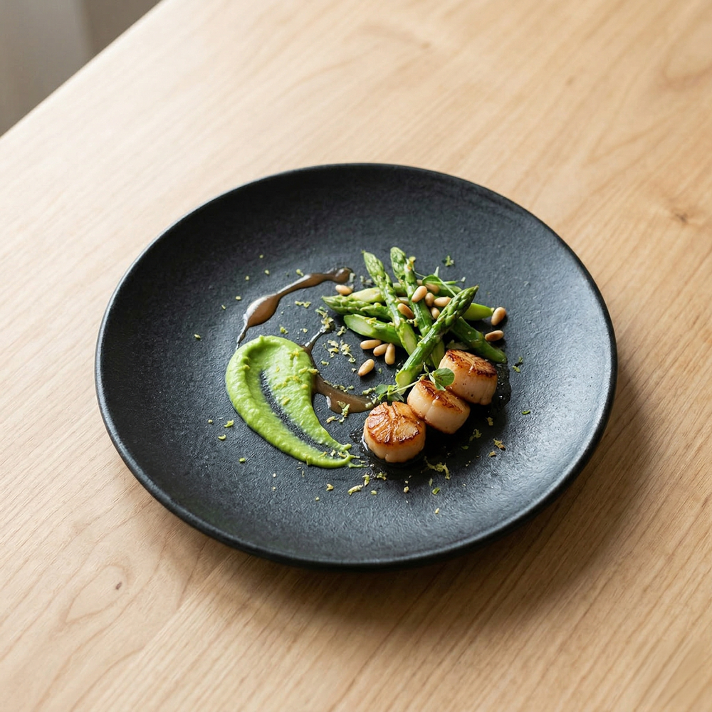 HARVEST kuro プレート 信楽焼 皿 18cm